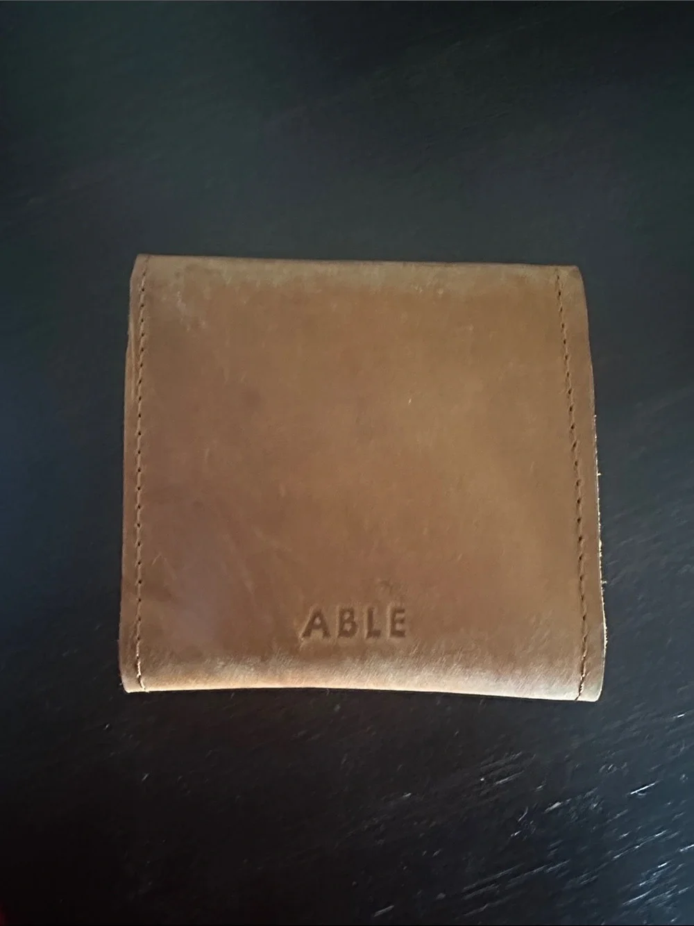 ABLE Brown Leather Wallet